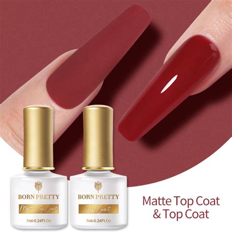 Born Pretty Ml Super Top Coat No Wipe Matte Top Gel Nail Art Polish