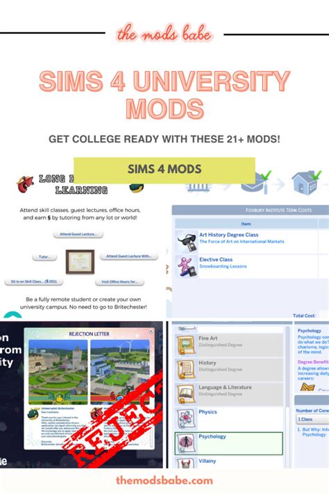 21+ SIMS 4 UNIVERSITY MODS FOR BETTER AND MORE CHALLENGING GAMEPLAY ...