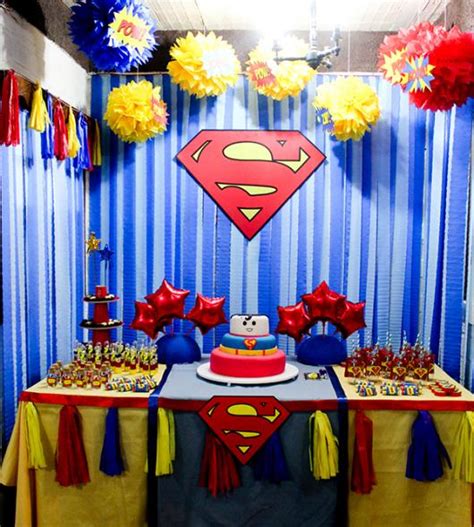Festa Do Superman - Festa do Super-Homem – 60 Ideias Lindas de Decoração para se Inspirar!