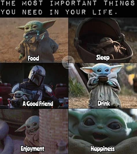 Baby Yoda On Instagram What Really Matters Follow Babyyodamemes Meme