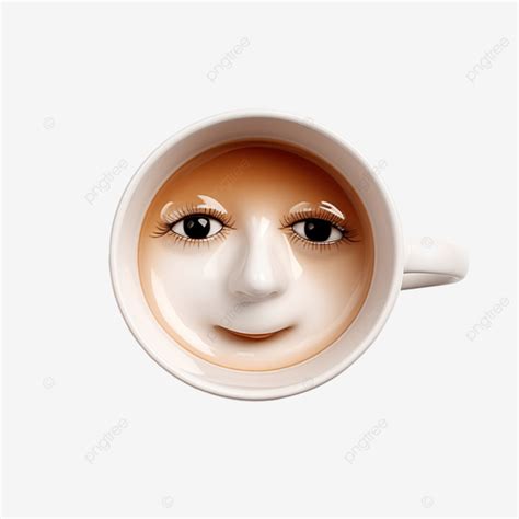 Tea Cup Face Tea Tea Cup Afternoon Tea Png Transparent Image And