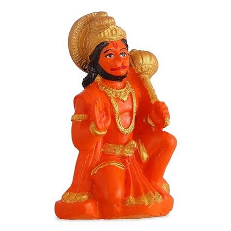 Polyresin Hanuman Ji Murti For Temple Size 15x10x5 Cm Lxbxh At