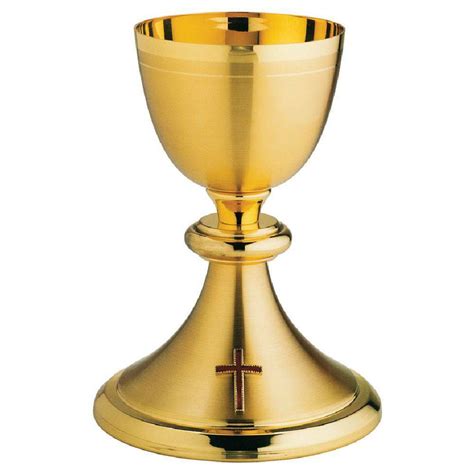 Liturgical Chalice H Cm 19 7 5 Inch Enamel Cross Brass For Holy Mass