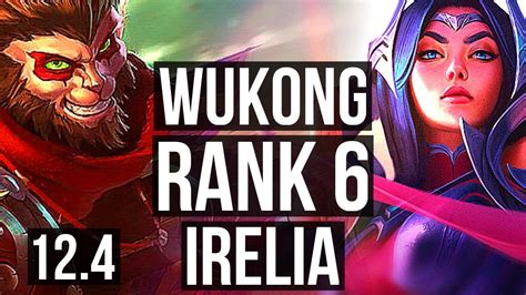 WUKONG Vs IRELIA TOP Rank 1 Wukong Rank 6 5 0 2 NA Challenger