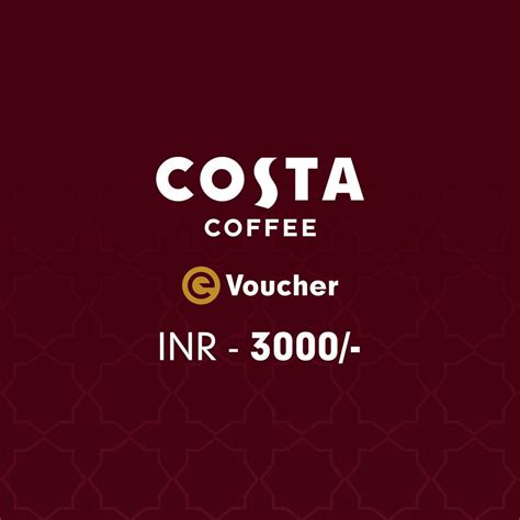 Costa Coffee Gift e-Voucher - ₹ 3000 | Rakhi Gift Cards