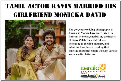 Tamil Actor Kavin Married His Girlfriend Monicka David - Kerala9.com