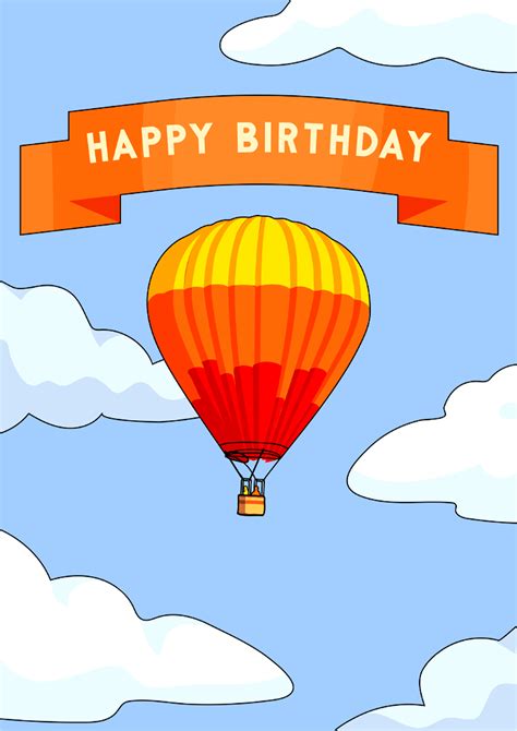 Happy Birthday Card Free Digitally Made Illustrations On Creazilla