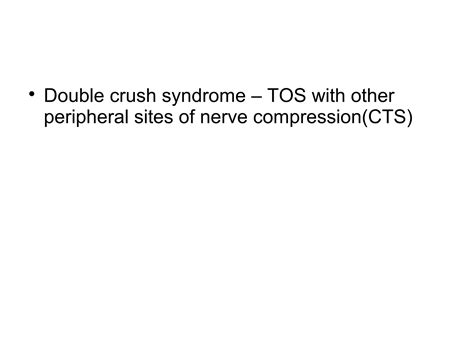 Thoracic Outlet Syndrome Ppt