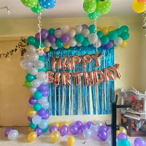 Balloon Arc Birthday Decoration at Home – Theballoonwala