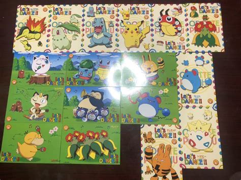 【未使用】非売品 ポケモン おどって！ピカチュウ ポストカード ポケットモンスター Lets Dance 絵はがき 官製はがき17種