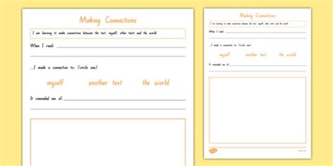 Making Connections Worksheet Worksheet Worksheet