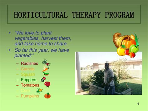 Ppt Horticultural Therapy Program Powerpoint Presentation Free