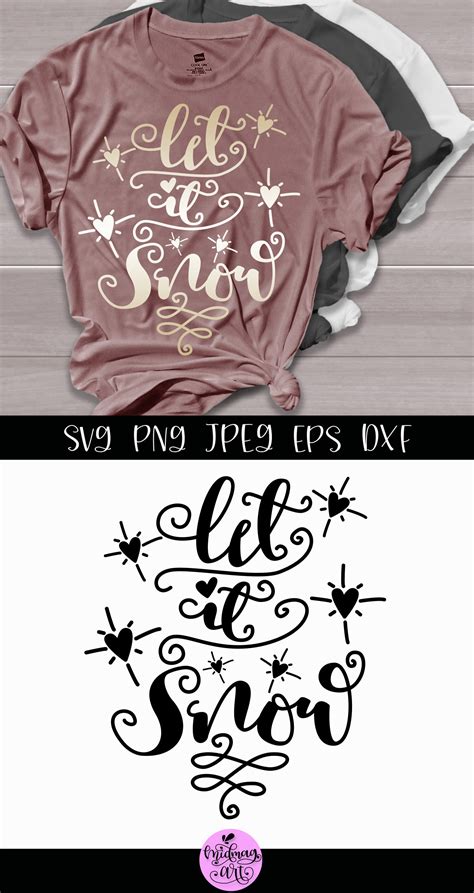 Let it snow svg, christmas shirt svg By Midmagart | TheHungryJPEG