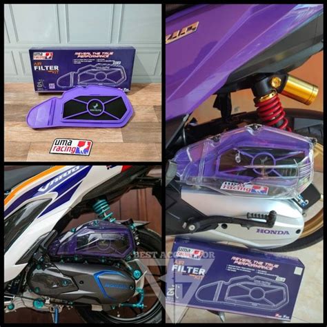 Jual AIR FILTER UDARA UMA RACING DUAL KIT PCX 150 CBU VARIO 125 150