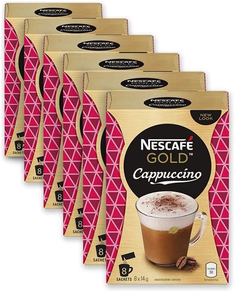 Amazon NESCAF Cappuccino Instant Coffee Sachets 8x14g Pack Of