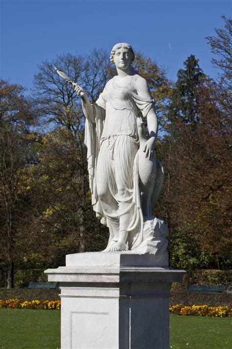 Munich Statue Of Goddess Juno In Nymphenburg Park Stock Image Image