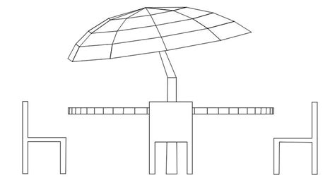 Pool side table design in AutoCAD 2D drawing, CAD file, dwg file - Cadbull