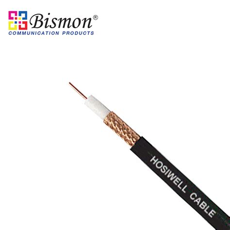 Rg Shield Ai Foil Bc Braid Ohm Coaxial Cable Bismon