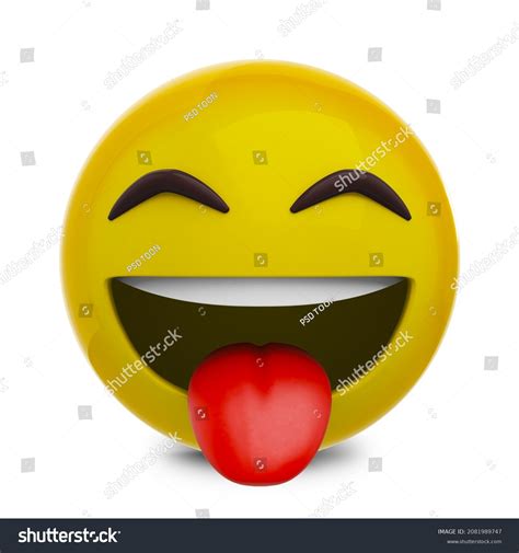 Emoji Stick Out Tongue 3d Emoticons Stock Illustration 2081989747