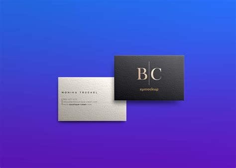 Free Minimal Business Card Mockup Freebies Mockup