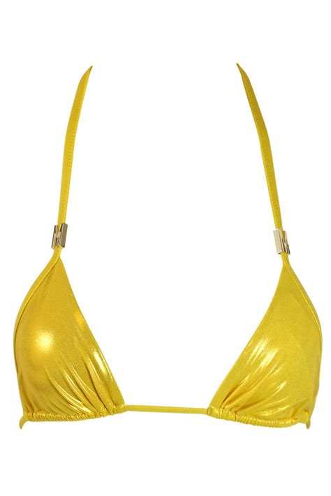 Moschino Top De Bikini Amarillo Brillante BLS Fashion