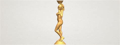 3D Printed Naked Girl With Vase On Top 02 By Miketon Mike Pinshape