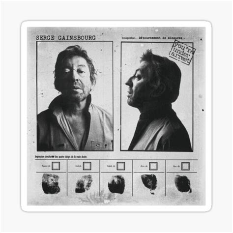 "of of Album Serge Gainsbourg 1974 essentiel" Sticker by Flickercandle ...