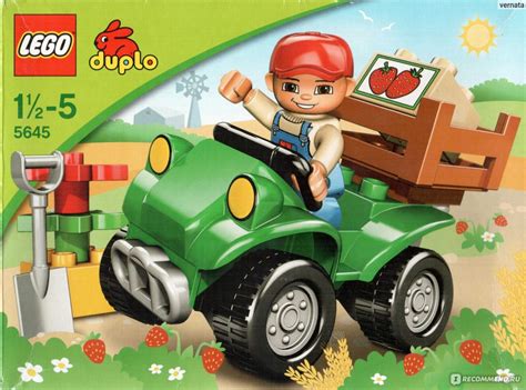 Lego Duplo 5645 Фермерский квадроцикл - «Квадроцикл как настоящий» | отзывы