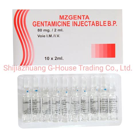 Gentamycin Injection Pharmaceutical Finished Medicine Gentamicin