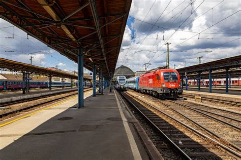 The locomotive of the OBB editorial image. Image of commute - 202892890