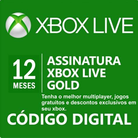 Xbox Live Gold -12 meses - LacerdaGames
