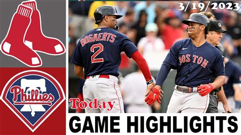 Philadelphia Phillies Vs Boston Red Sox Full Game Highlights Mlb Pre