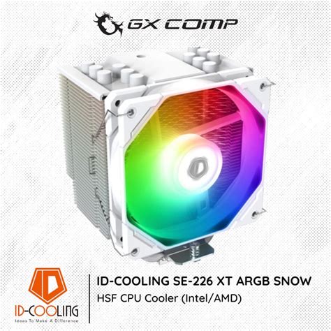 Jual ID-COOLING SE-226-XT ARGB SNOW WHITE 120MM CPU Cooler HSF Intel ...