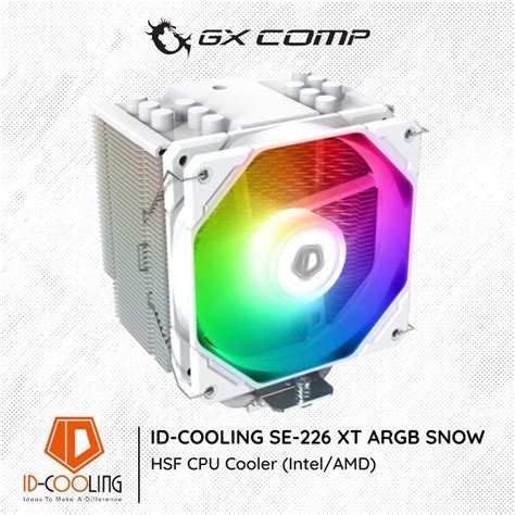 Jual Id Cooling Se Xt Argb Snow White Mm Cpu Cooler Hsf Intel