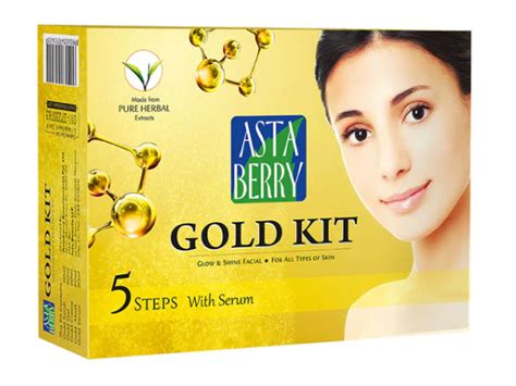 Asta Berry Gold Facial Kit For Glow Shine Phootra