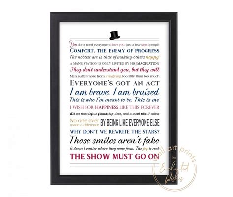 Greatest Showman Quotes Print - Movie Quote Wall Art