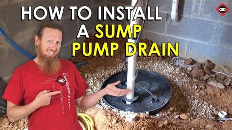 How To Install A Sump Pump Discharge Line Sump Pump Drain Installation Crawl Space Basement