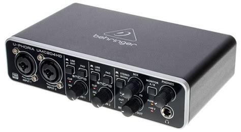 Аудиоинтерфейс / звуковая карта Behringer U-Phoria UMC204HD – фото ...