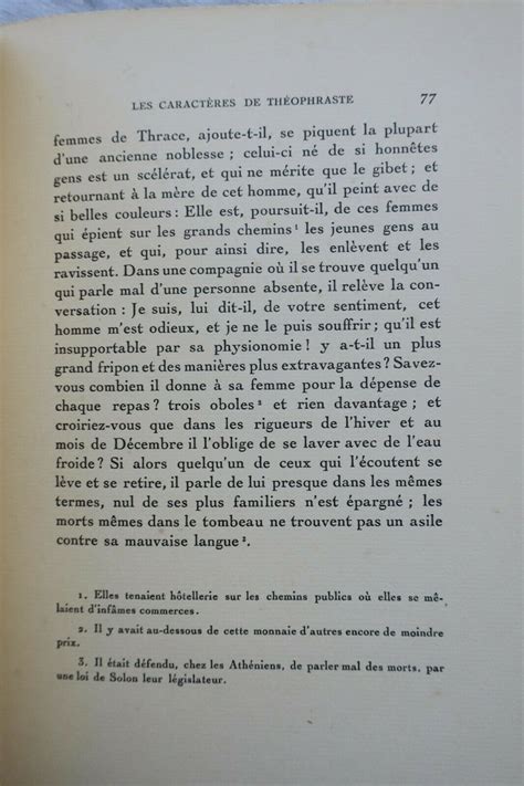 LA BRUYERE LES CARACTÈRES de Théophraste avec les caractères 1928 Les