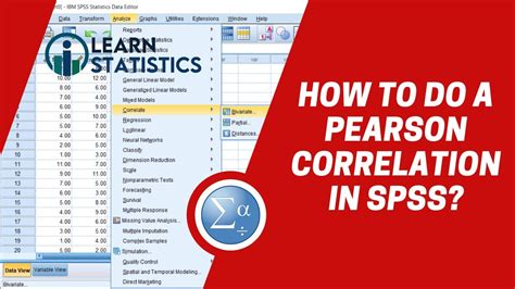 How To Do A Pearson Correlation In Spss Ilearn Statistics Youtube