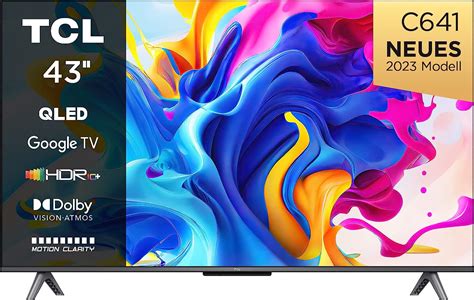 TCL C641 QLED 4K UHD Fernseher 43 Zoll 108cm 120 Hz Gaming HDR10