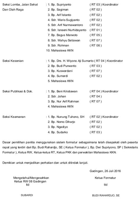 Susunan Acara Hut Ri Ke 72