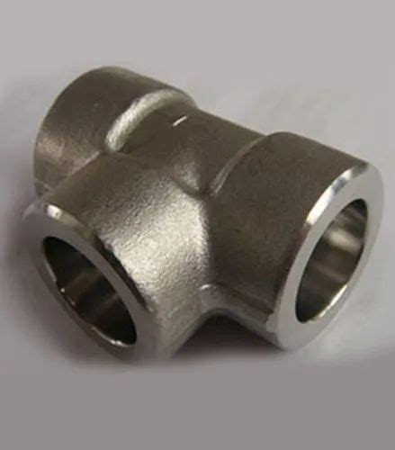 Stainless Steel Socket Weld Unequal Tee For Gas Pipe Size Inch