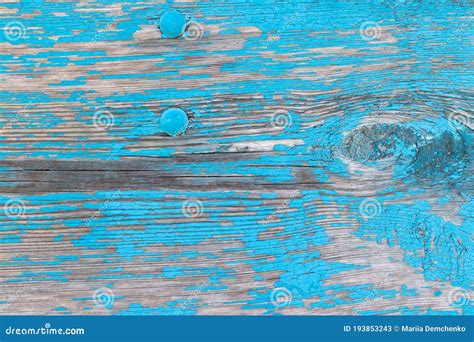 Fondo Antiguo De Madera Acristalada Con Pintura Azul Turbia Imagen De