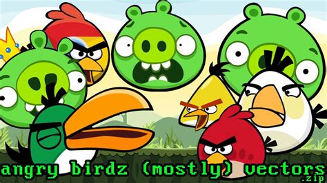 Fanware Files Angry Birdz Mostly Vectors Zip Episode 160 YouTube