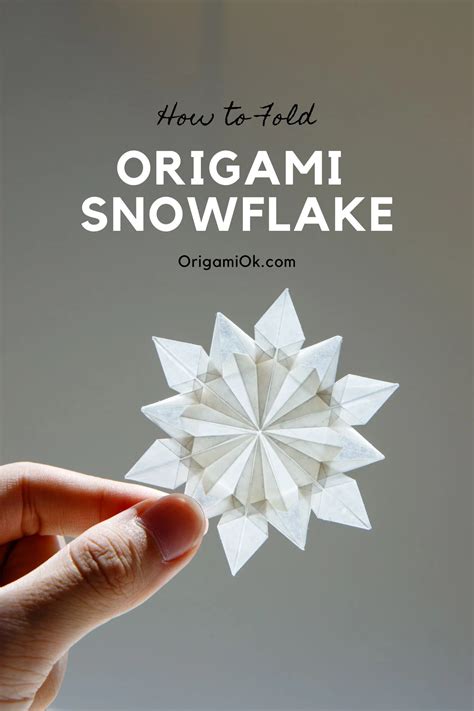 How to Make an Origami Snowflake - OrigamiOK