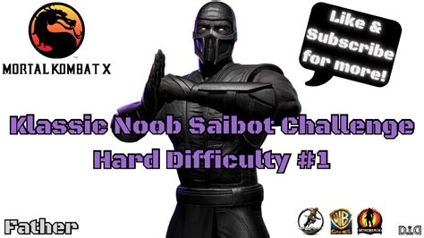 Klassic Noob Saibot Challenge Hard Difficulty 1 Mortal Kombat X