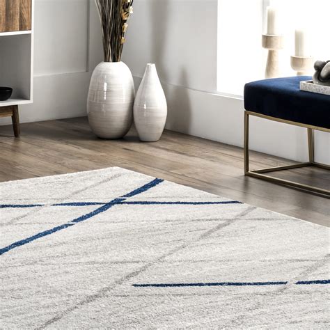 NuLOOM Thigpen Contemporary Area Rug 6 X 9 Blue Grey