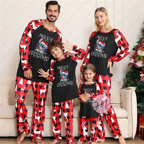 Disney's Stitch Christmas Family Matching Pajamas - Family Christmas Pajamas By Jenny