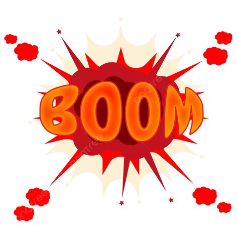 Boom Cartoon Design Vector, Boom Boom, Boom, Cartoon PNG and Vector ...